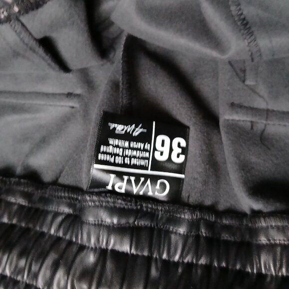 GUAPI Obsidian black leather cargo pants V2 - Picture 2 of 2